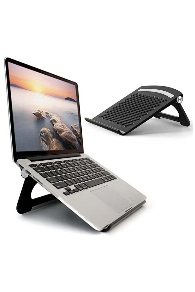 Laptop Stand for Desk, Stable Foldable Adjustable Multi-Angle Computer Desktop Holder Ventilated La