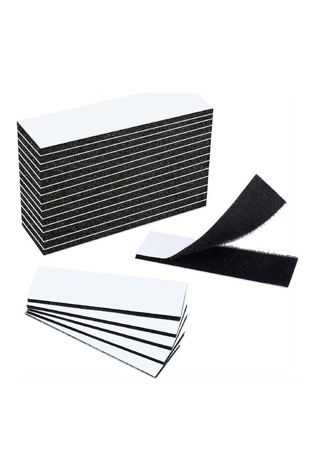 32 Heavy Duty Double Sided Adhesive Hook and Loop Tape Strips Suitable for Home and Office Organiza