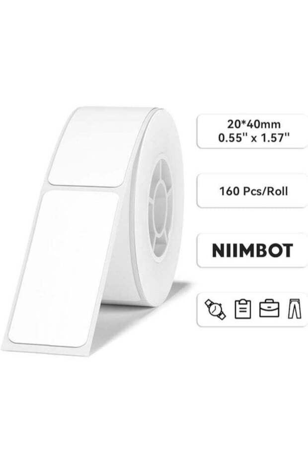 NIIMBOT D101 Label Maker Tape Adapted Label Print Paper, Self-Adhesive Labeling Tape Replacement 0.