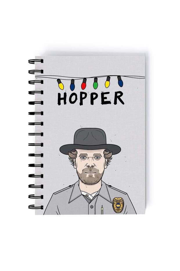Spiral A5 Notebook Stranger Things TV Series Netflix Hopper