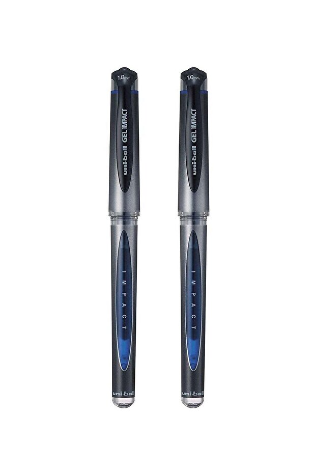2-Piece Gel Impact Broad Gel Pen 1.0mm Tip Blue Ink
