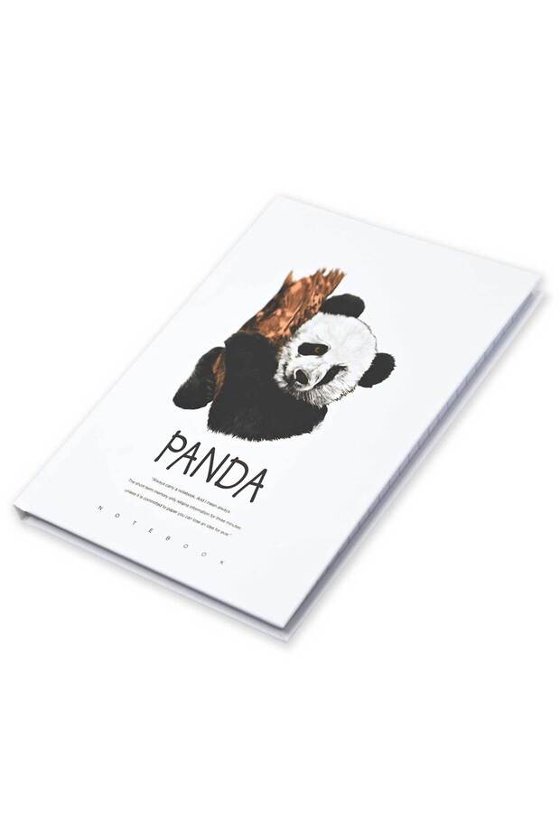 FIS Pack Of 5 Hard Cover Notebook, 96 Sheets A4 Panda Design 5 -FSNBHCA496-PAN5