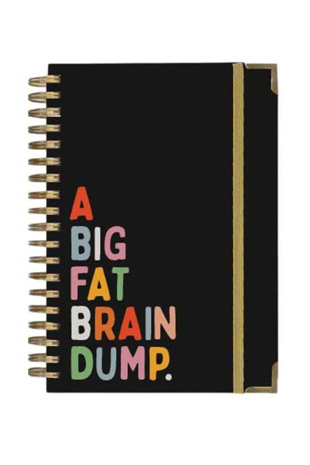 Brain Dump Notebook, Spiral, Gifting multicolour