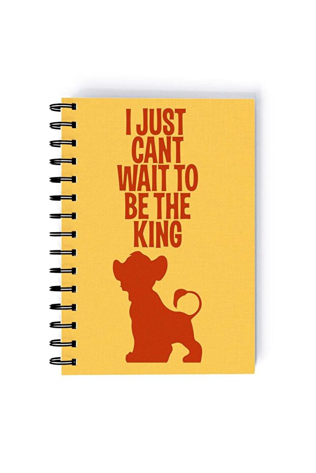 The Lion King Music Printed Spiral A5 Notebook Pink/Yellow/Orange