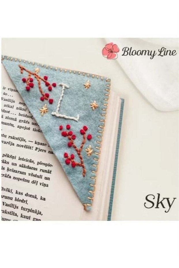 National style embroidery bookmark, personalized handmade ancient style embroidery book corner deco