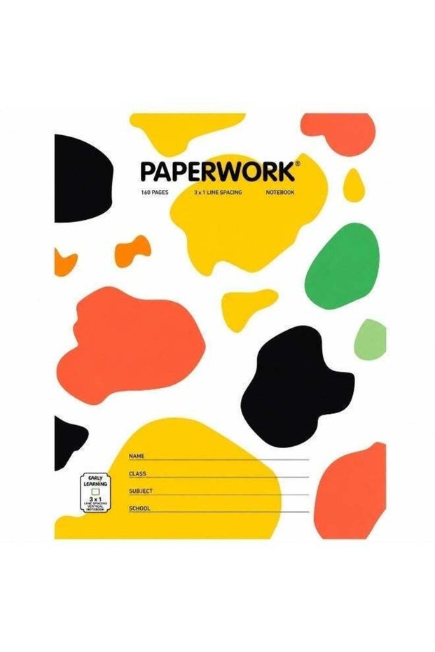 Multicolor Spots Layflat Notebook Medium 8.75x6.75 Inch 3 Subject ( Single Line/Grid/English) 160 P