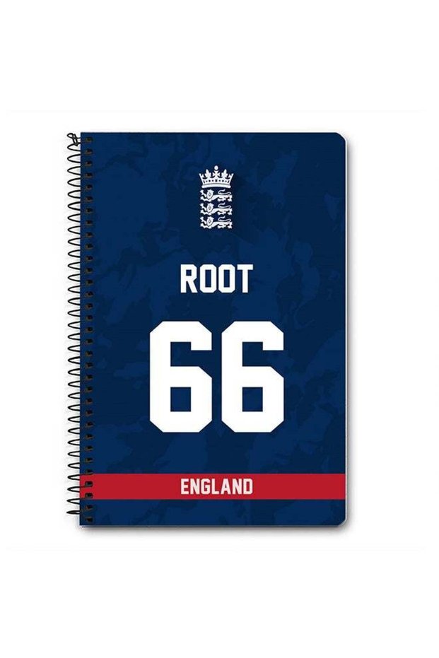 Designer A5 Spiral Notebook Memo Notepad Journal Player - Joe Root, Jersey Number -66 (With Logo)