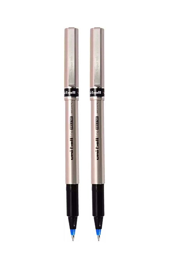 2-Piece Fine Deluxe Rollerball Pen Blue Ink