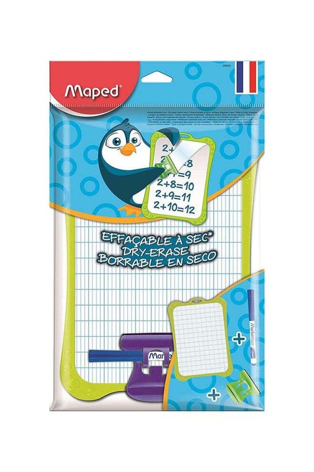 Dry Wipe Whiteboard With Accessories Holder And Pen,21 x 3 x 28 cm (Colour May Vary)