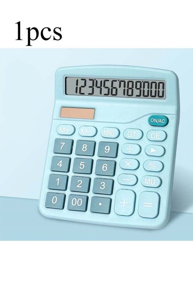 1 PCS 12-Digit Desktop Calculator,Portable Type Calculator Extra Big Display Scientific Calculator