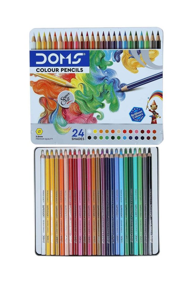 24-Piece Colour Pencils Multicolour In Tin Box