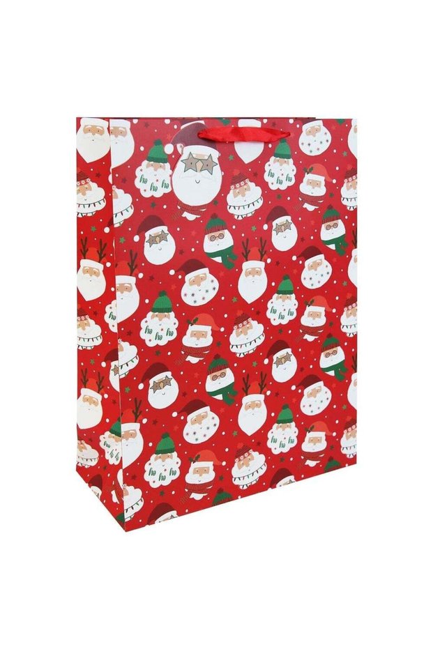 Eurowrap Cool Santa Bag – Christmas and Holiday Gift Bag, Festive Packaging, Seasonal Present Holde