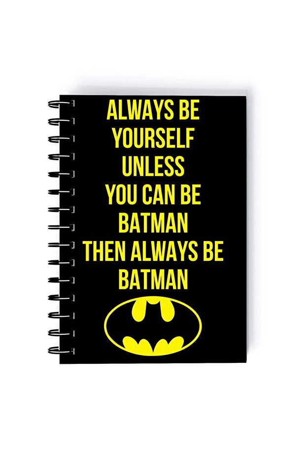 Spiral A5 Notebook Batman Retro Comic Be Batman Quote Retro Comic