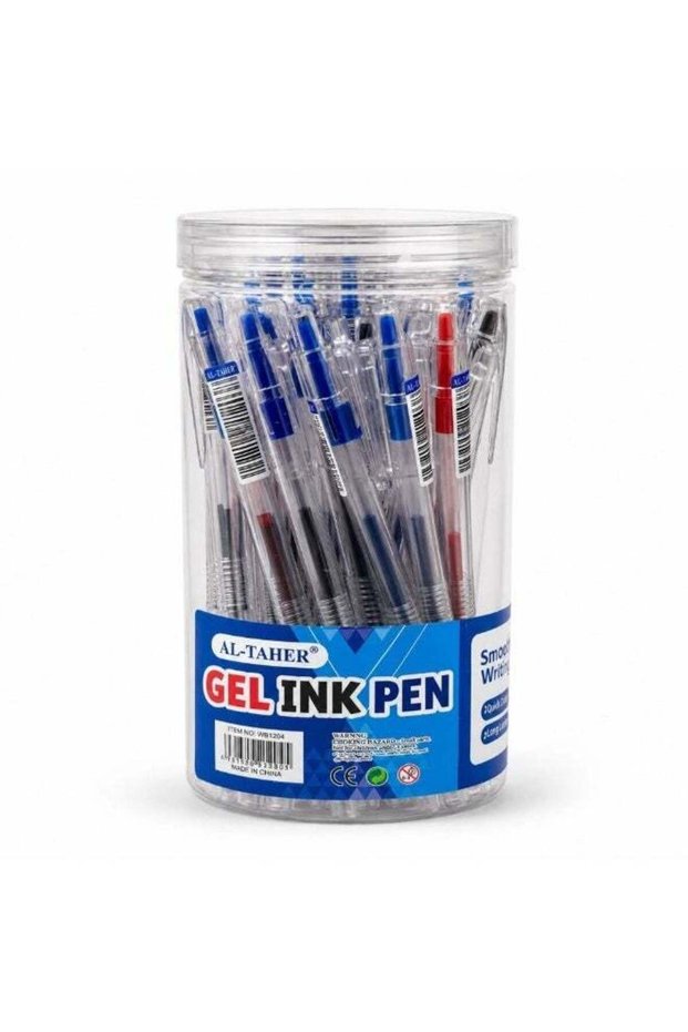 Al Taher Blue Gel Ink Pen- 24Pcs
