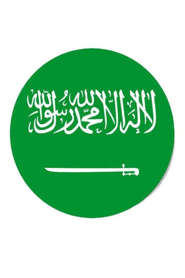 Saudi Flag Themed Pin Green/White