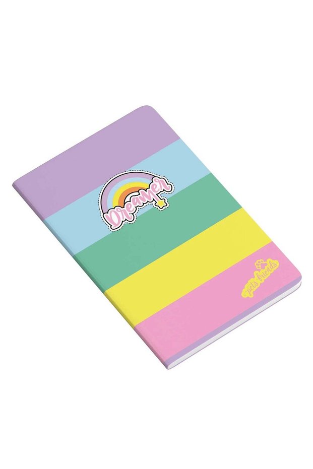 1-Piece A5 Size Paper Cover Notebook Single Lined Ruling Assorted Designs