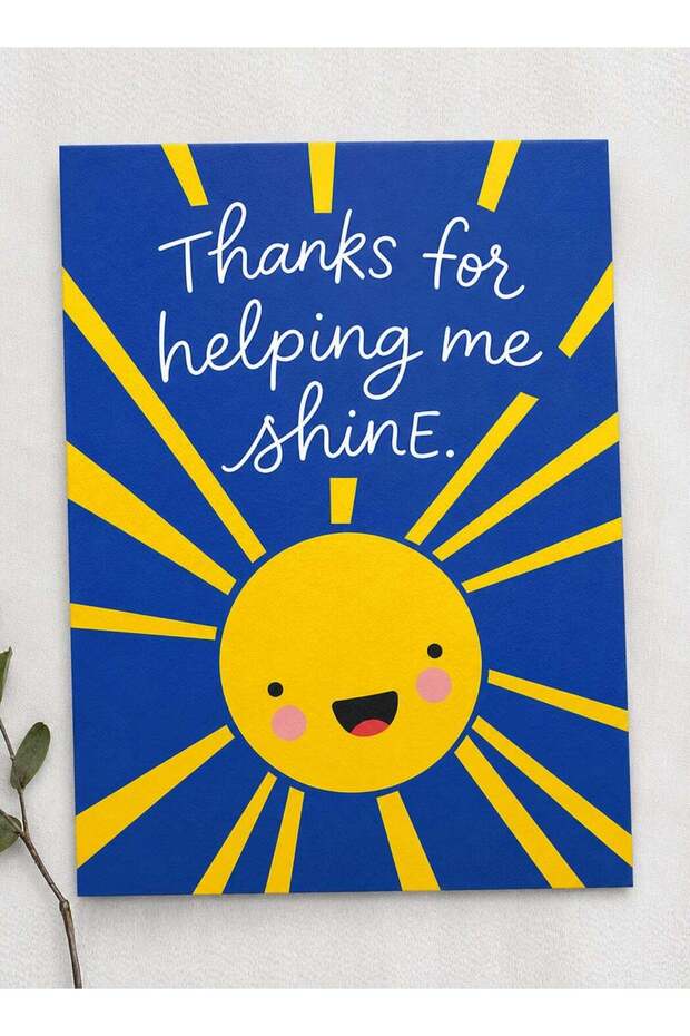 Thank You Greeting Card, Thoughtful Appreciation Message for Friends and Family, 17.8 x 12.6 cm