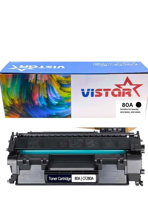 Vistar Compatible Toner Cartridge 80A for 400 M401,400 M425 Printers, Black