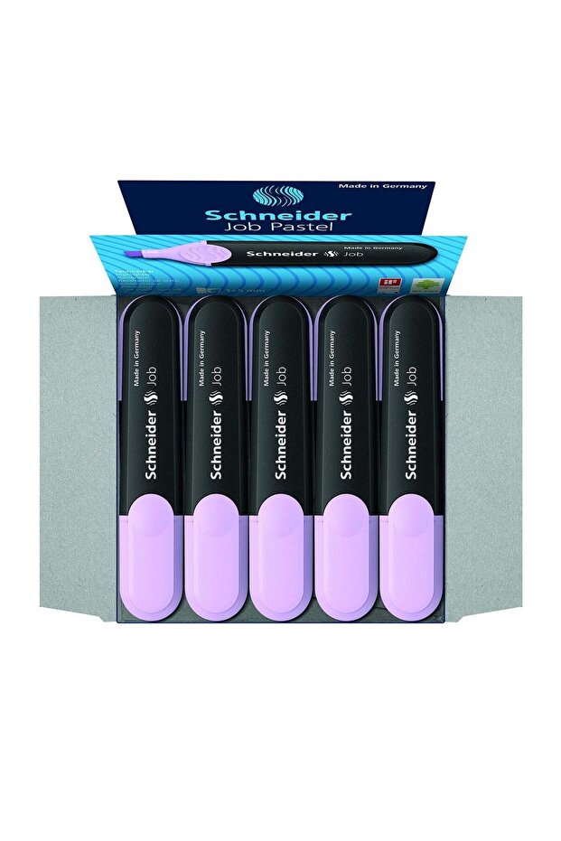 10-Piece Job Textmarker Highlighter Pastel Lavender