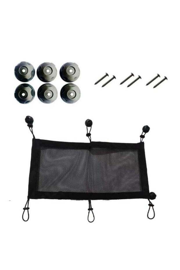 Cable Management Organizer Net Under Desk Cord Organizer 50 x 25cm Includes 1 Cable Net, 6 Hooks an