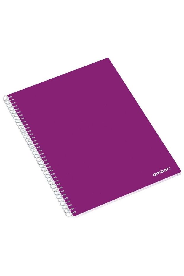 1-Piece A4 Size Single Lined Spiral Notebook Purple