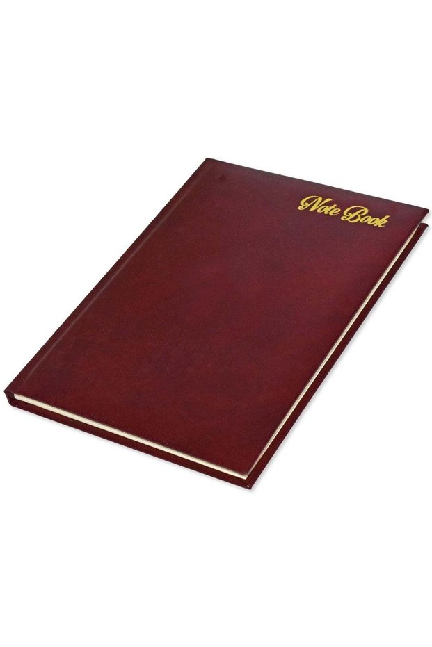 FIS Notebook Bonded Leather, Size A5, Italian Ivory Paper, 70 GSM, 196 Pages, 8 mm Ruled, 1 Side Pa