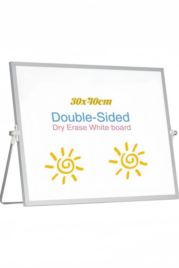 Dry Erase Small Whiteboard 360 Degree Reversible Small WhiteBoard, Portable Double Sided Magnetic D