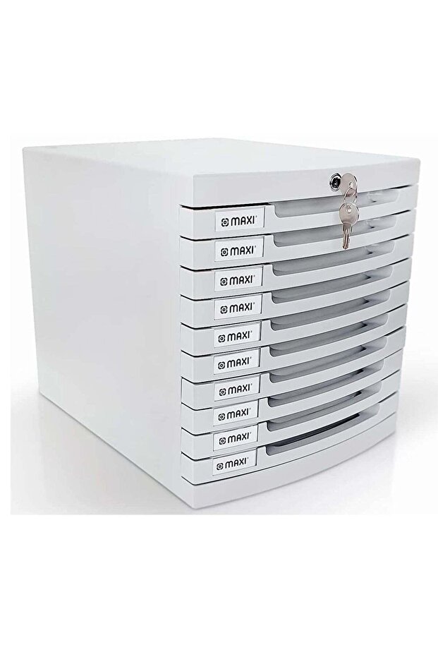 10-Drawer Office File Storage Cabinet With Key Lock