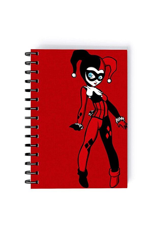 Spiral A5 Notebook Retro Red Dr Harleen Quinzel Squad Harley Quinn