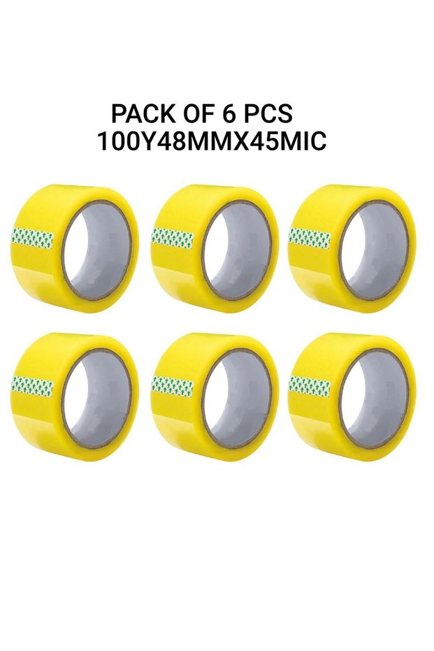 Pack Of 6 Pcs Packing Tape For Sealing Parcel Boxes Use For Office Supplies And Home Packing Tape 1