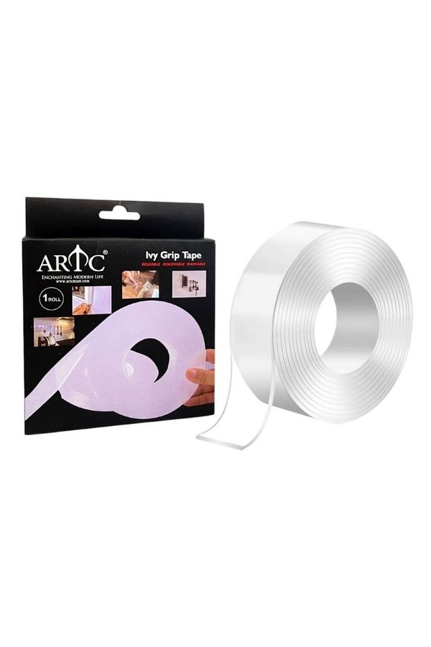ARTC Worldwide Washable Double-sided Adhesive Removable Anti-slip Transparent Nano Gel Tape Pad Thi