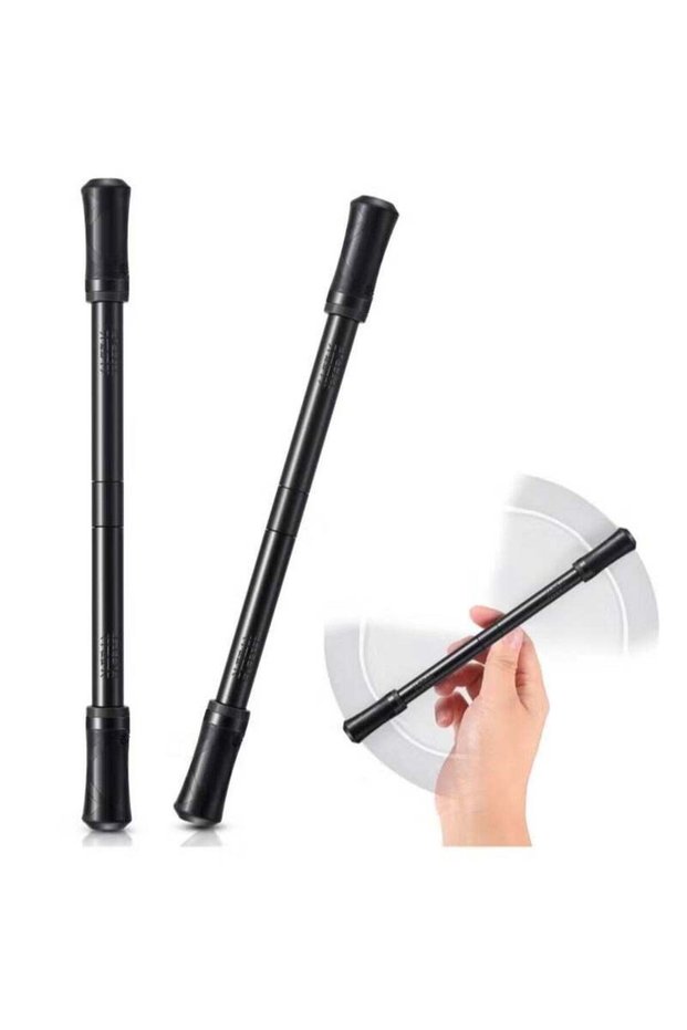 2 Pieces Finger Spinning Pen, Rolling Pen Game Stunt Pen with Tutorial, Release Stress Training Bra