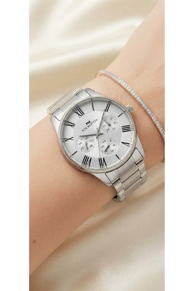 Fm.B1086Fm.2 Steel Silver Color Functions Active Women Wrist Watch