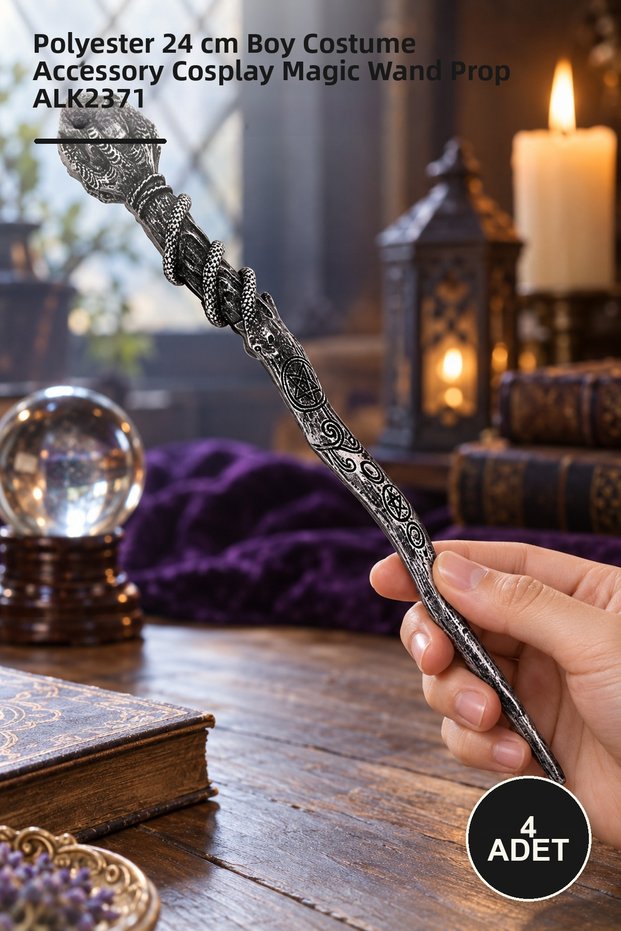 4Pcs Magic Wand - Polyester 24 cm Length Costume Accessory Cosplay Magic Wand Prop Alk2371