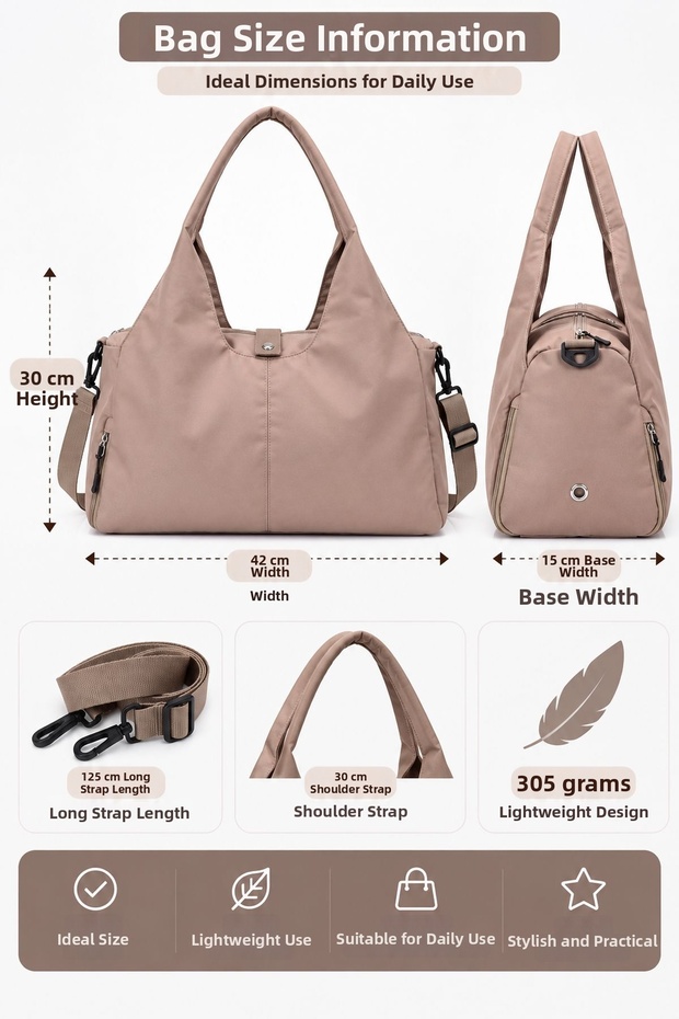 Vx-026 Women's Sports and Travel Bag with Shoe Compartment Shoulder Bag Kum