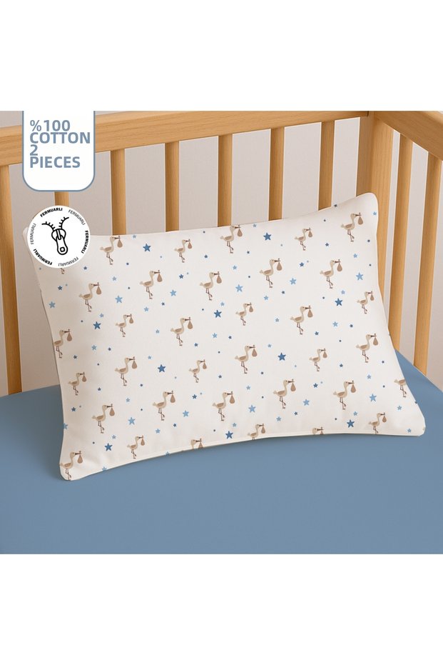 100% Cotton Zippered Baby Pillowcase | 35X45 (2 Pieces)