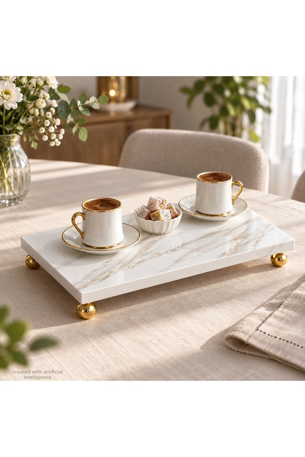 Porcelain Presentation Dish and Oil Bowl with Stand – 25X15 cm Rectangular Tray