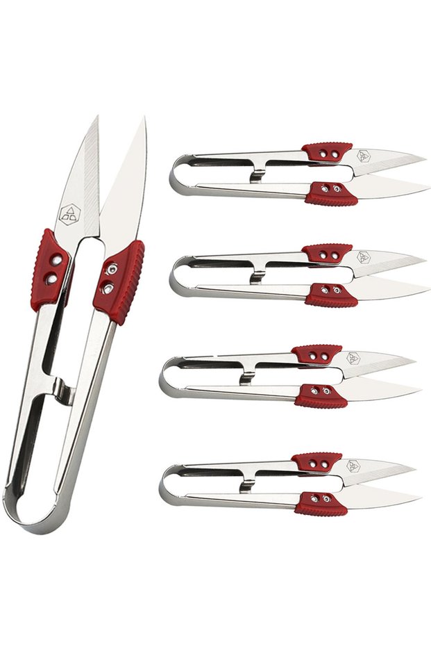 5PCS 1/3/5pcs U Thread Scissors Stainless Steel Yarn Shears Cutting Sewing Scissors Cross Stitch Sci