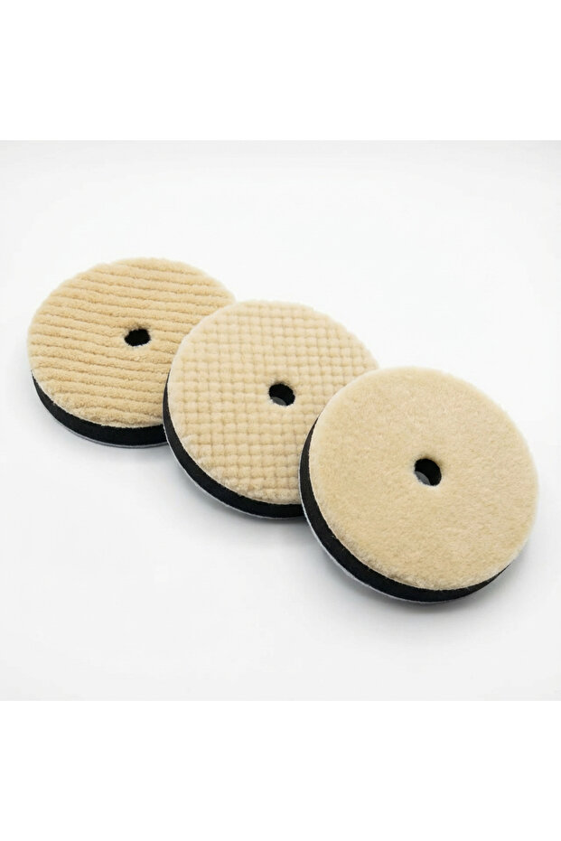 6Inch 3Pcs 3Pcs/Set Wool Polishing Pads 5" 6" Japanese Beveled Edge Buffing Disc 125mm 150mm Heavy M