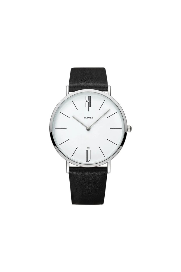 Black White 2 Luxury Mens Watches YAZOLE Top Brand Fashion Quartz Watches for Man Casual Business Ma