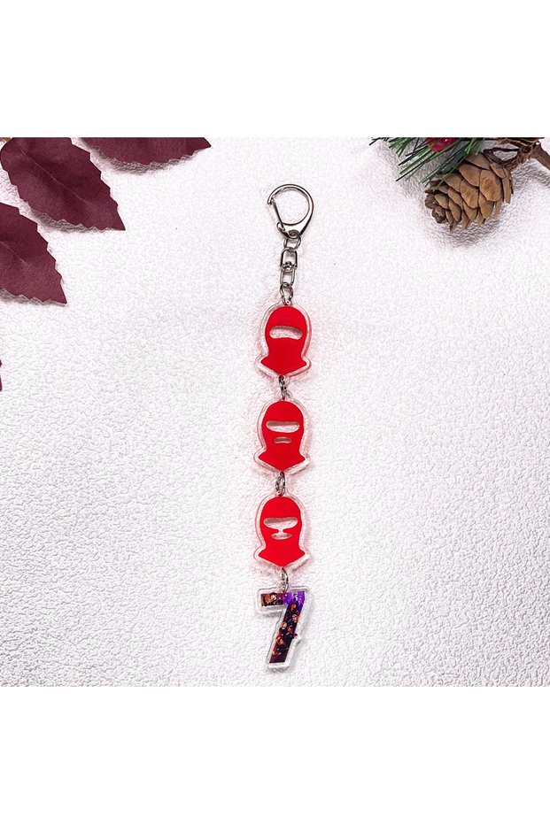 8cm 6 1/7Pcs Korean K-Pop Fan Boy Band Bangtan Boys Keychain Accessories Acrylic Charms Pendant For
