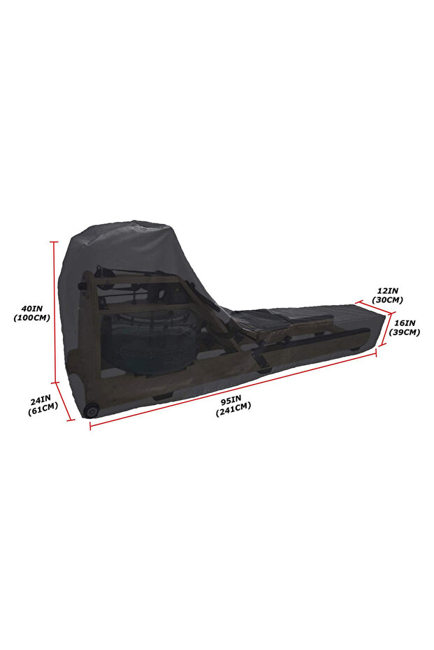 241X61X100cm Black Rowing Machine Cover,Rowing Outdoor Cover for Concept 2 Rowing Machine,Waterproof