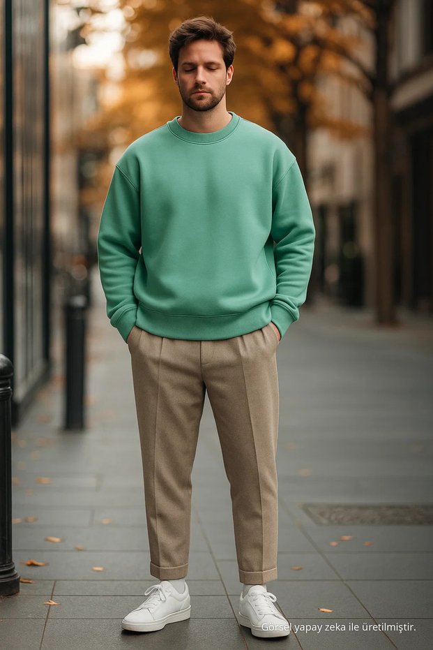 Men's Casual Basic Loose Sweater