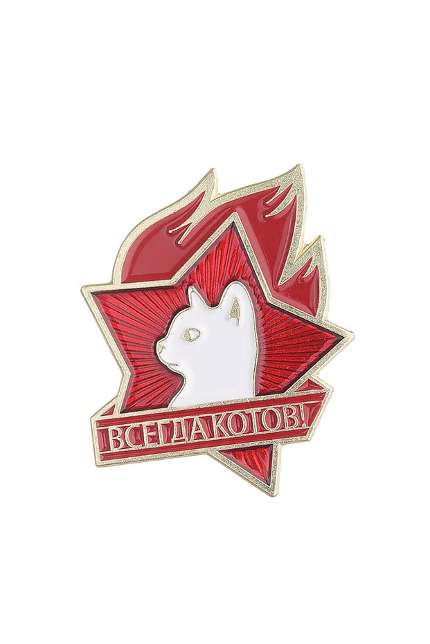 as show Всегда котов Enamel Pin Soviet Lenin Pioneer Russian Always Cats Communist Cat Animal Brooch