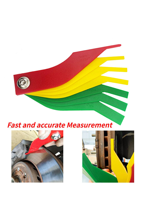 1Pcs Universal Automotive Brake Pad Thickness Gauge Brake Pad Measure Ruler Test Tool Brake Diagnost