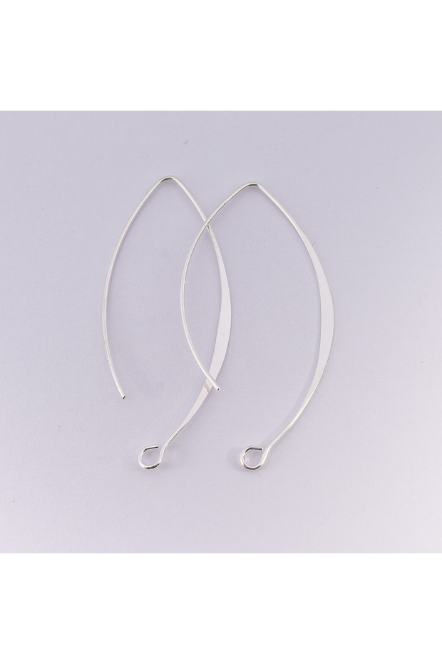 45mm 10pcs Silver 10/20pcs 45mm Anti Allergy V Shape Earring Hooks Ear Wires Hypoallergenic Earrings