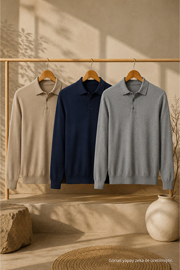 Men's Cool & Comfort 3-Piece Knitwear Sweater
