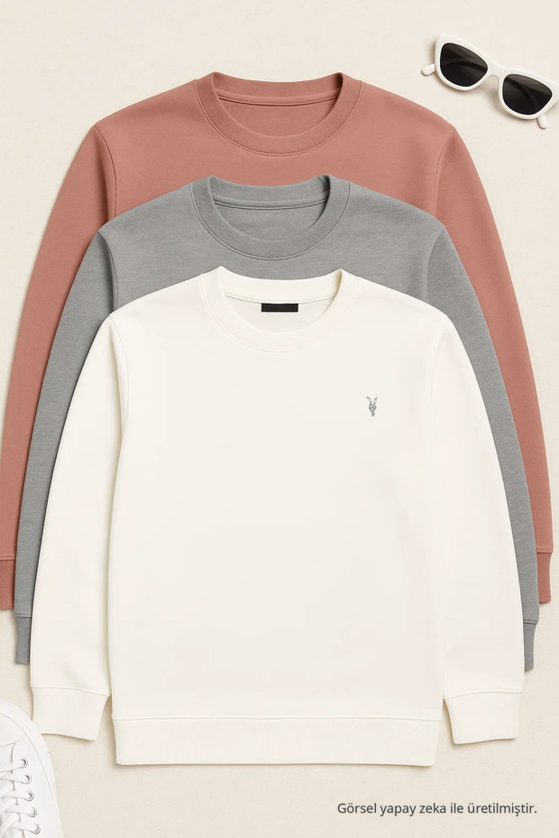 Men's Long Sleeve Winter Comfortable 3-Piece Sweatshirt