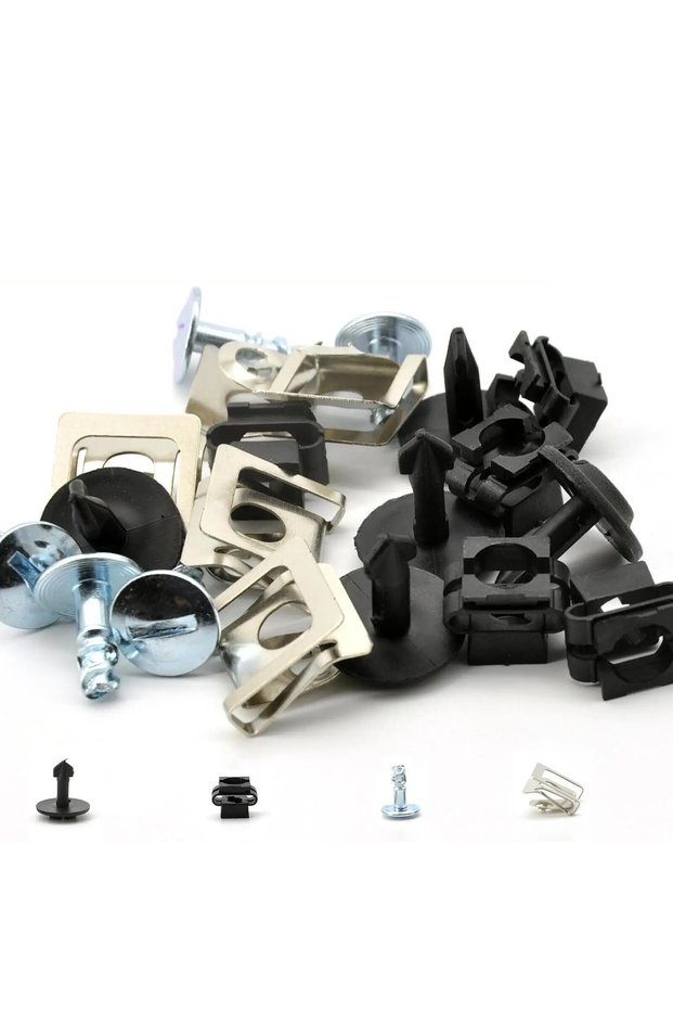 1set 1Set 60Pcs for Audi A4 A6 A8 Tt Undertray Engine Under Cover Fixing Clips Screw Kit