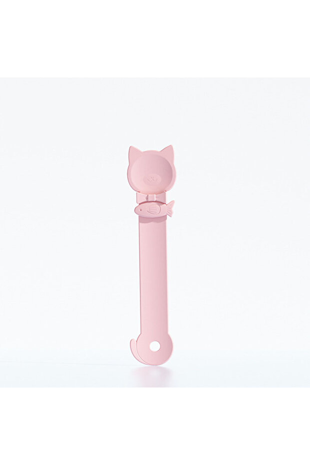 pink Cat Strip Feeder Spoon Long Handle Lickable Wet Food Dispenser for Cats Pet Meat Puree Squeeze